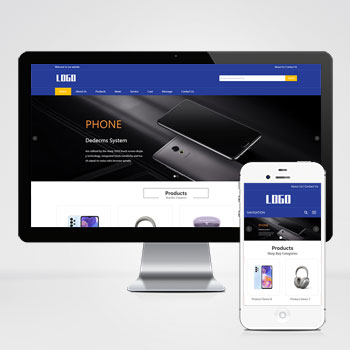 响应式电子产品英文外贸网站模板(自适应手机端)